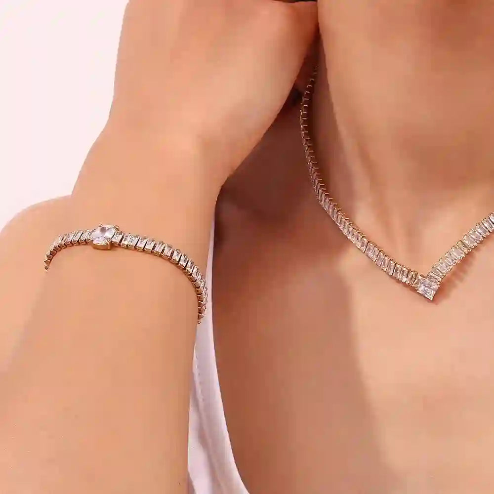 Luxury Crystal Tennis Bracelet |