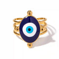 Evil Eye Gold Ring