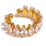 Elegant Crystal Ring & Bracelet Set