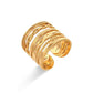 Elegant Multi-Layer Gold Ring