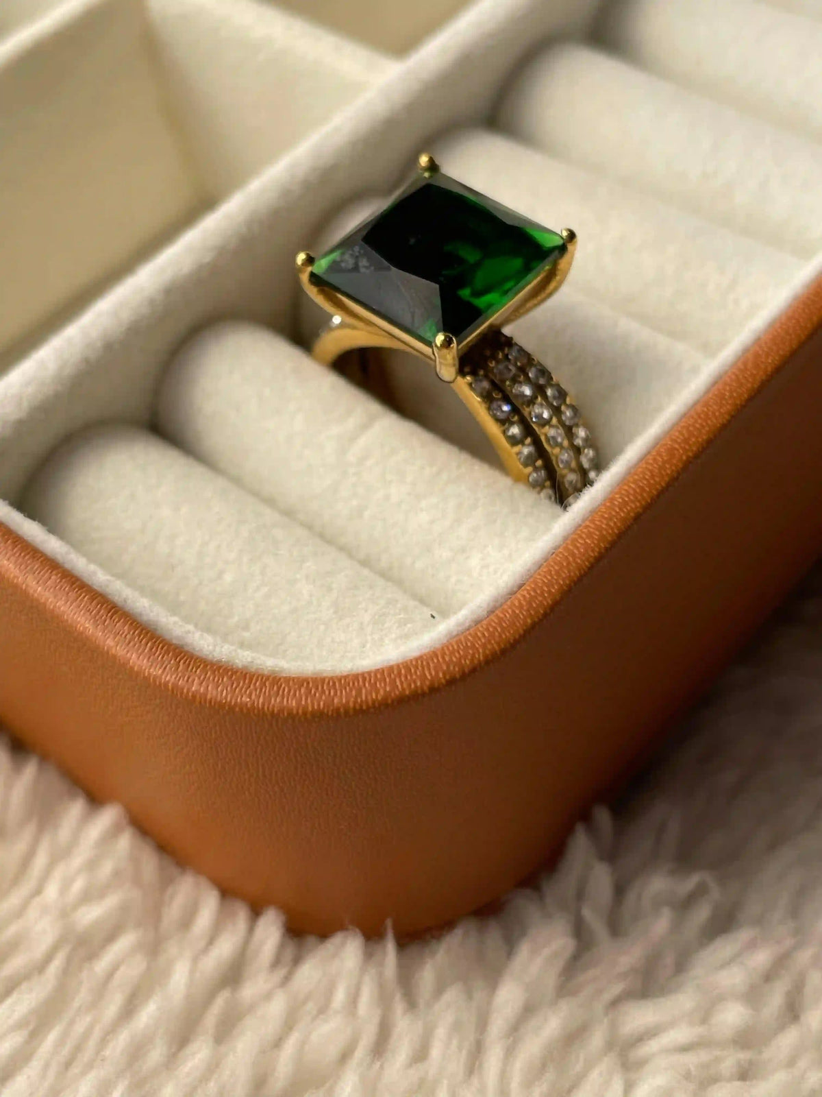 Emerald Elegance Statement Ring