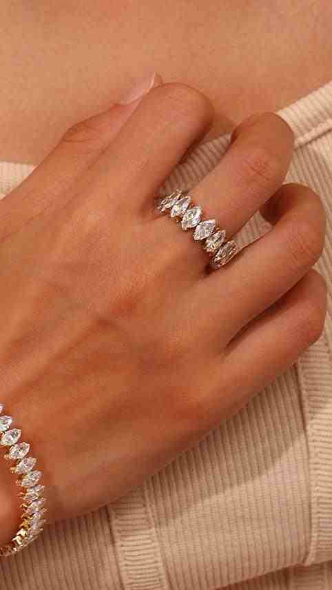 Elegant Crystal Ring & Bracelet Set