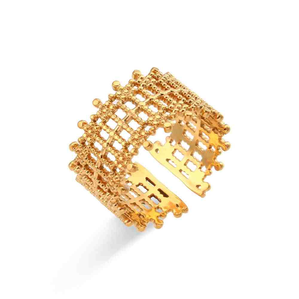 Elegant Gold Open Design Ring